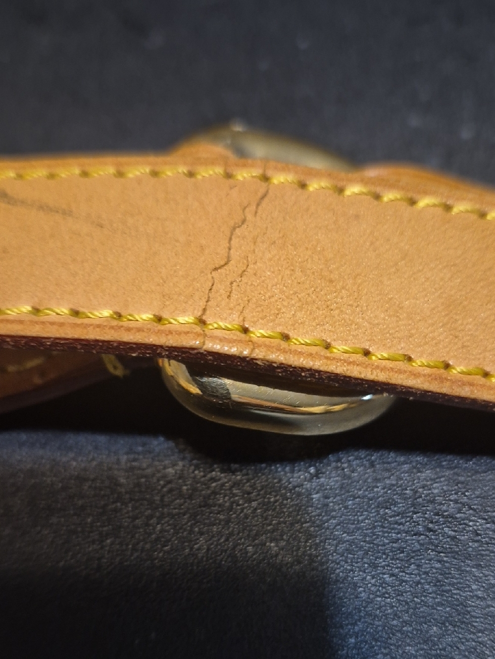 Louis Vuitton Tan Leather Strap with Gold Hardware - Picture 14 of 16